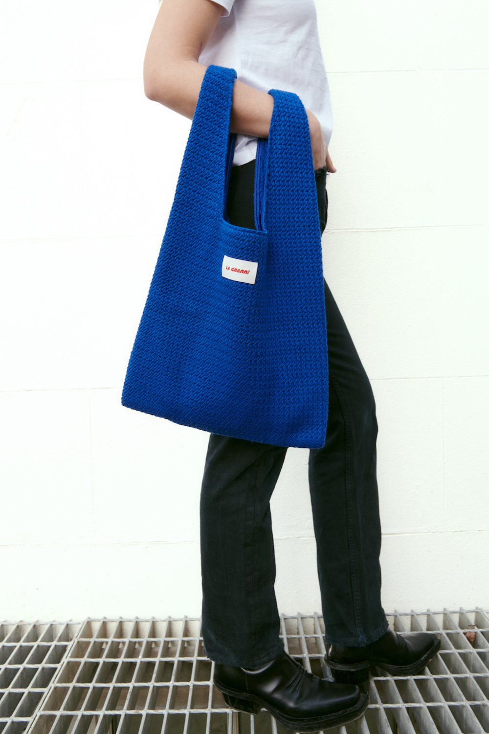 La G Knit Bag - Blue