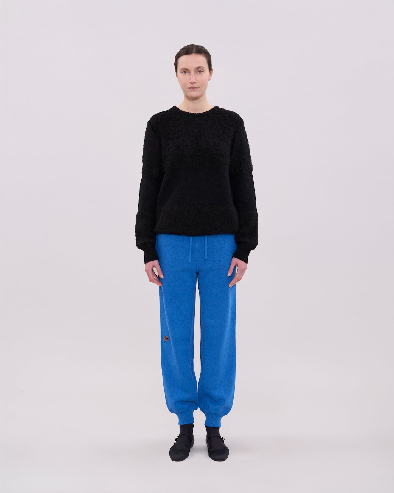 Two Tone Crewneck - Black