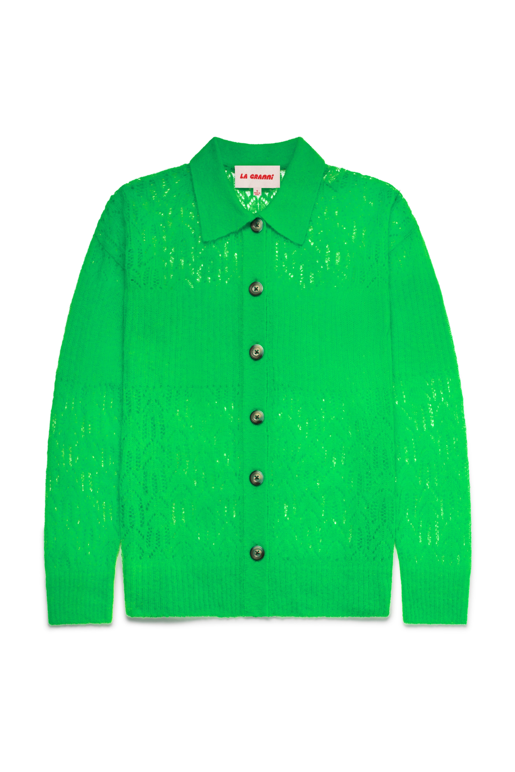 Arañita Collared Cardigan - Green