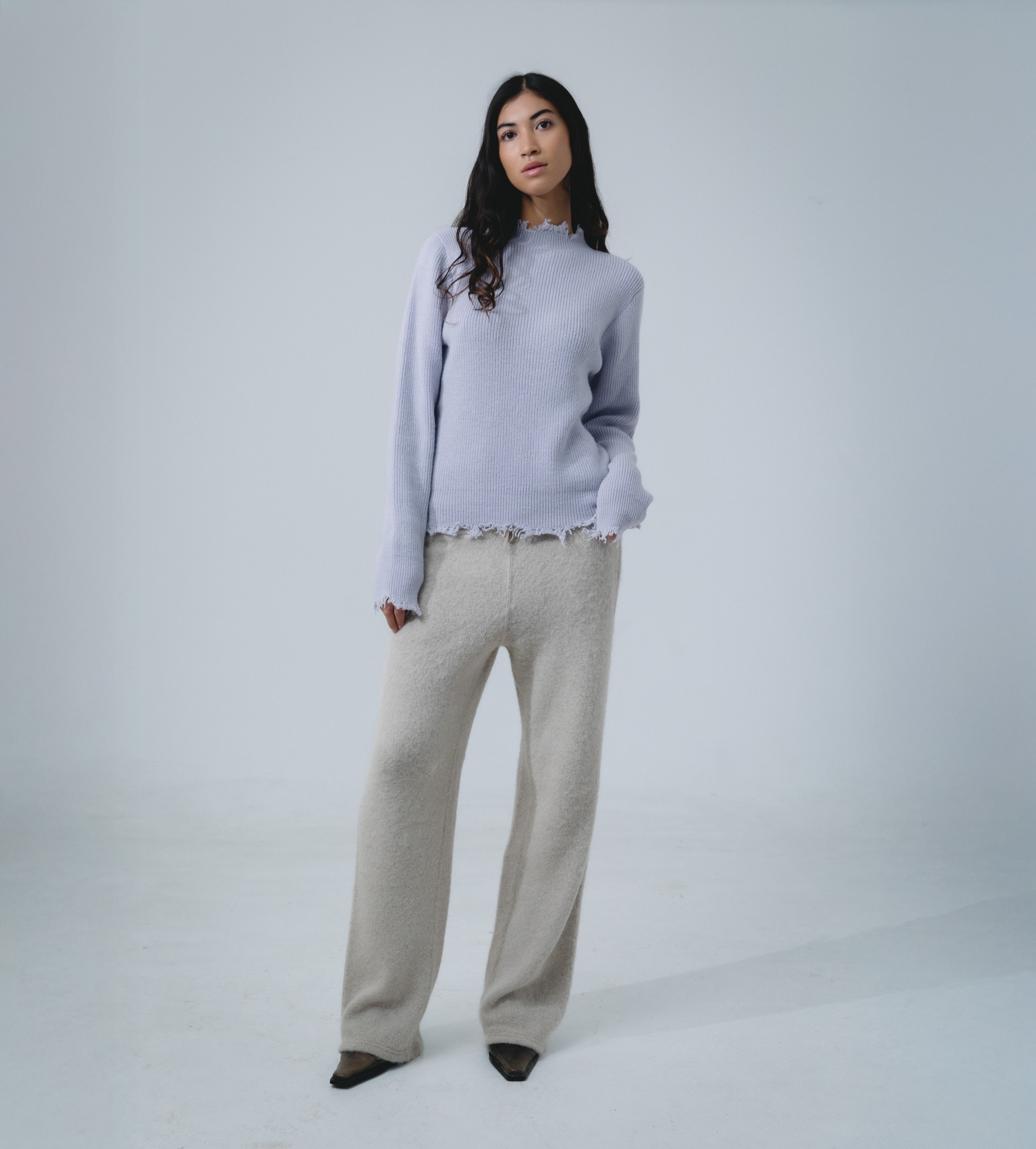 La Granni x Gabriele Suri Knit Trousers - Beige