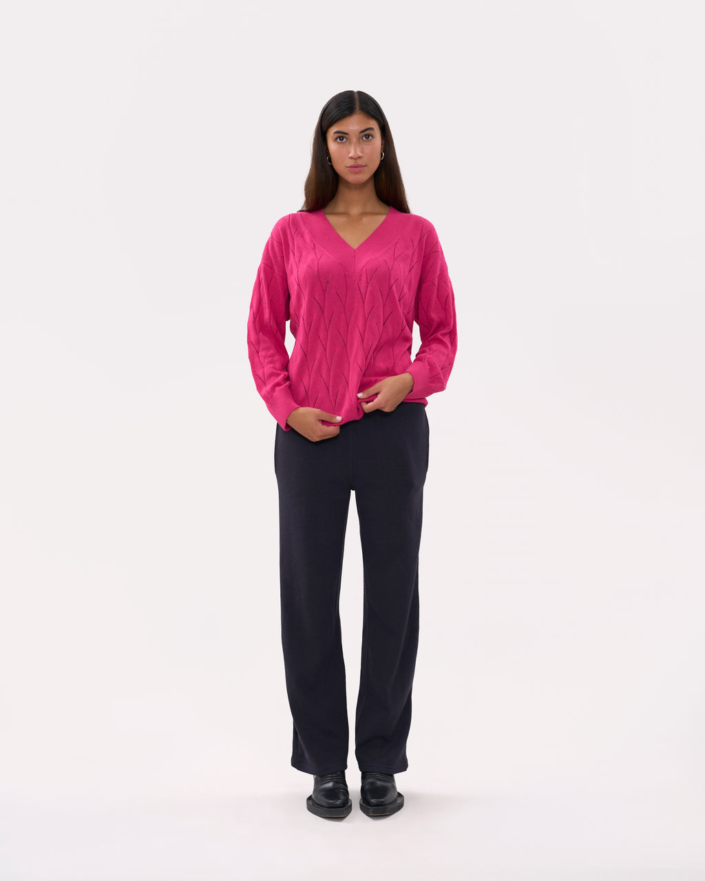 Oversized Jumper - Bright Pink