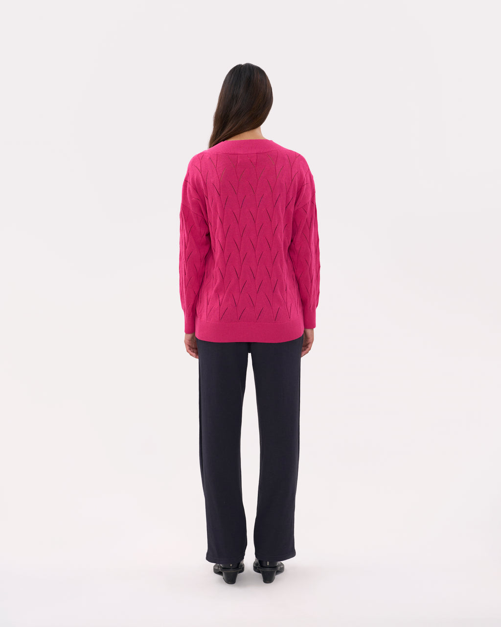 Oversized Jumper - Bright Pink
