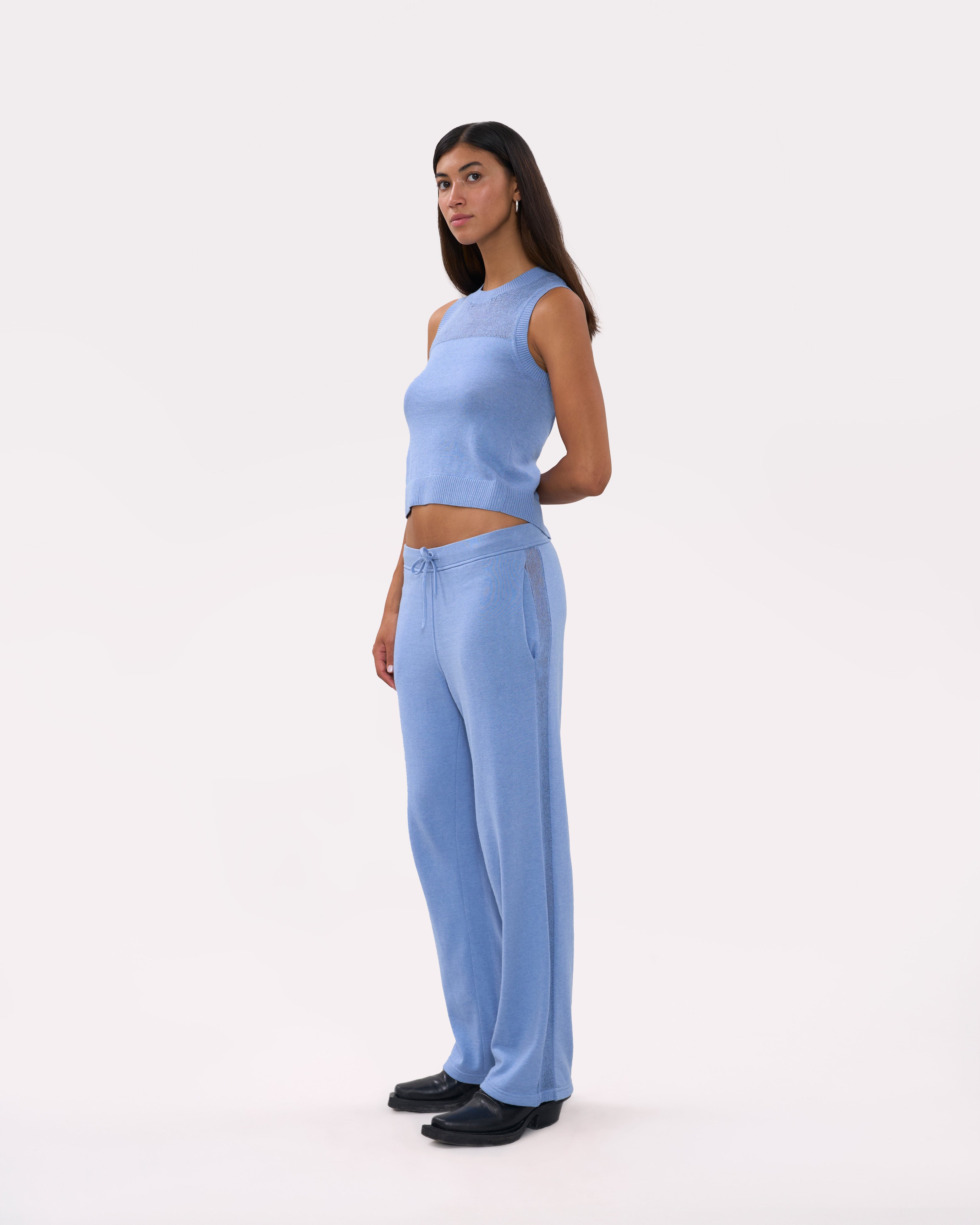 Women's Trousers - Light blue