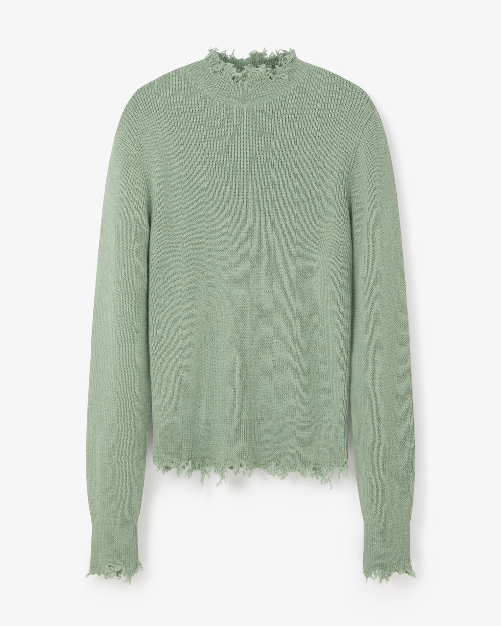 La Granni x Gabriele Alpaca Torn Jumper - Green