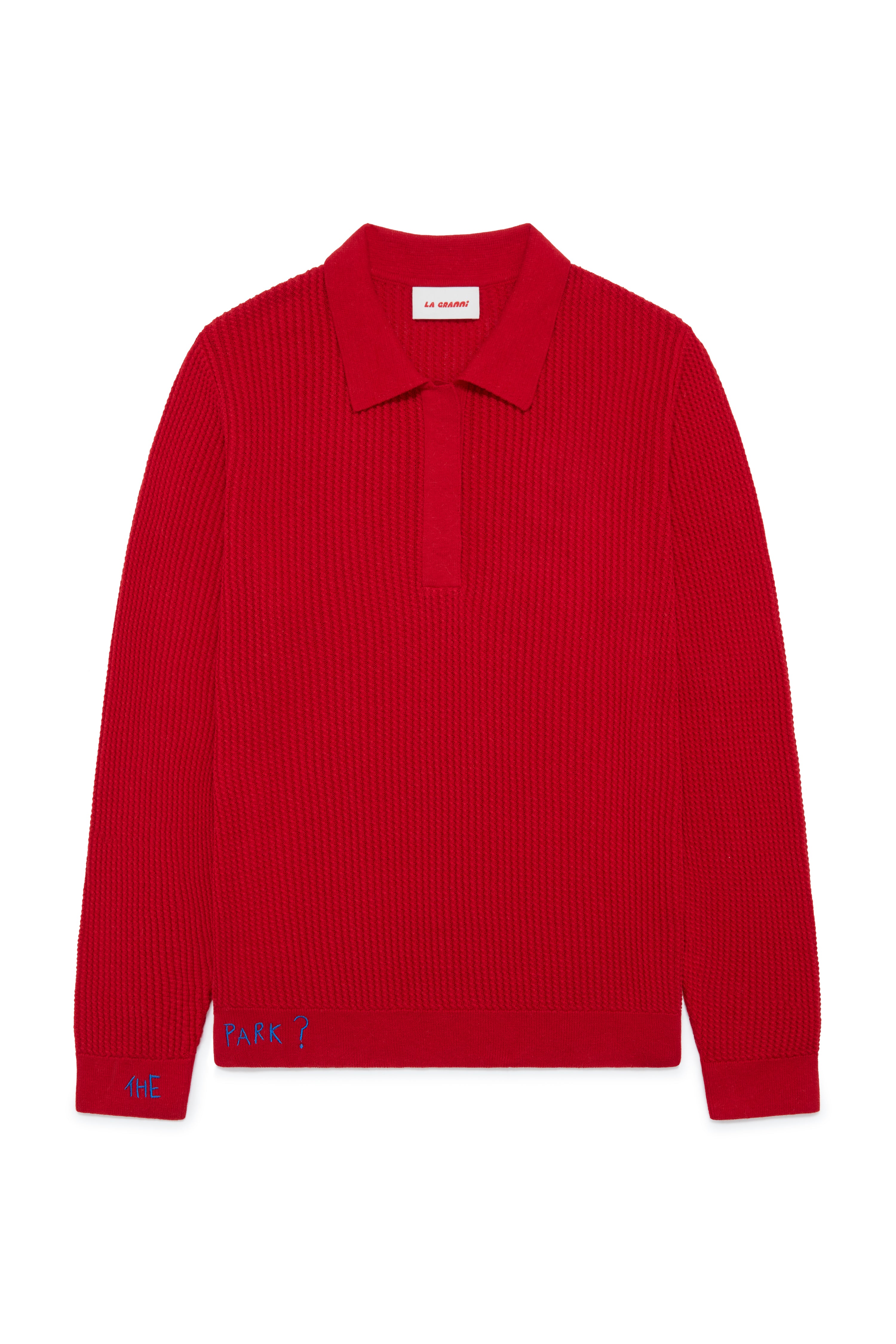 Embroidered Evening Shirt - Red