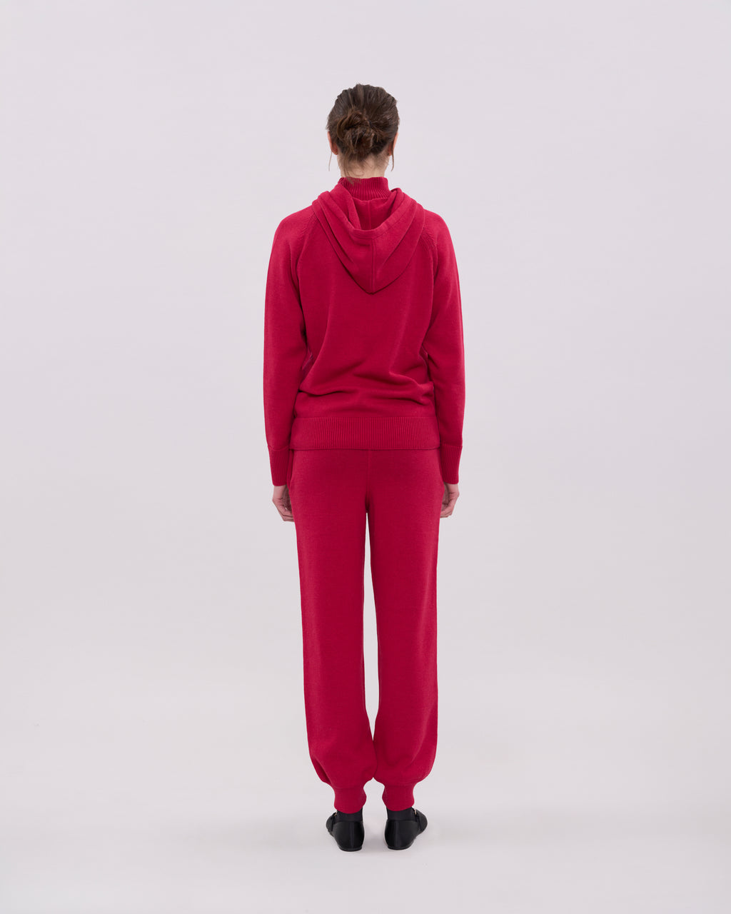Knitted Gato Trousers - Burgundy