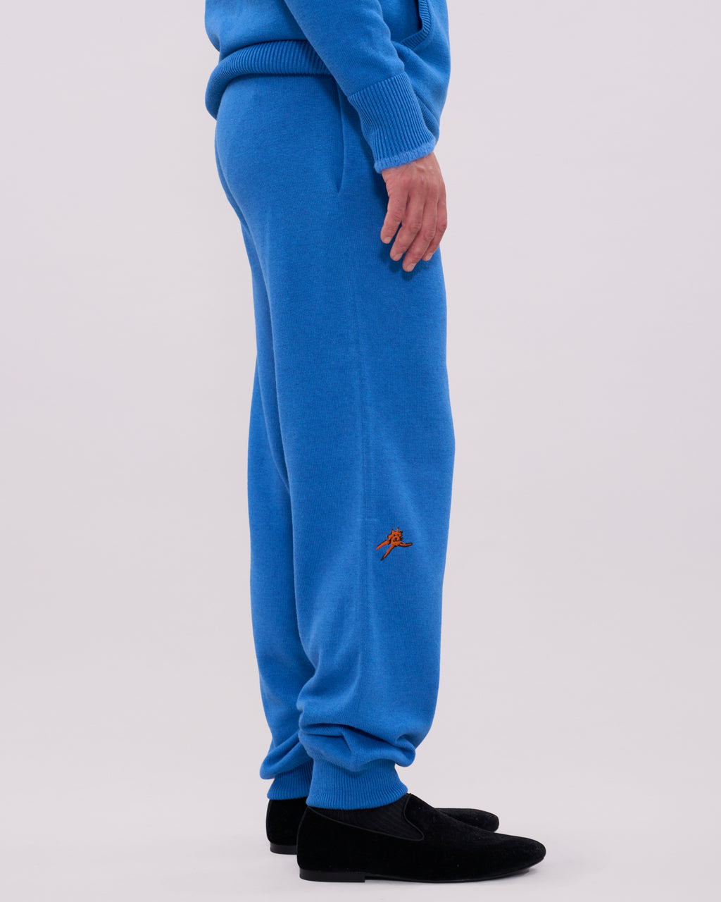 Knitted Gato Trousers - Light Blue
