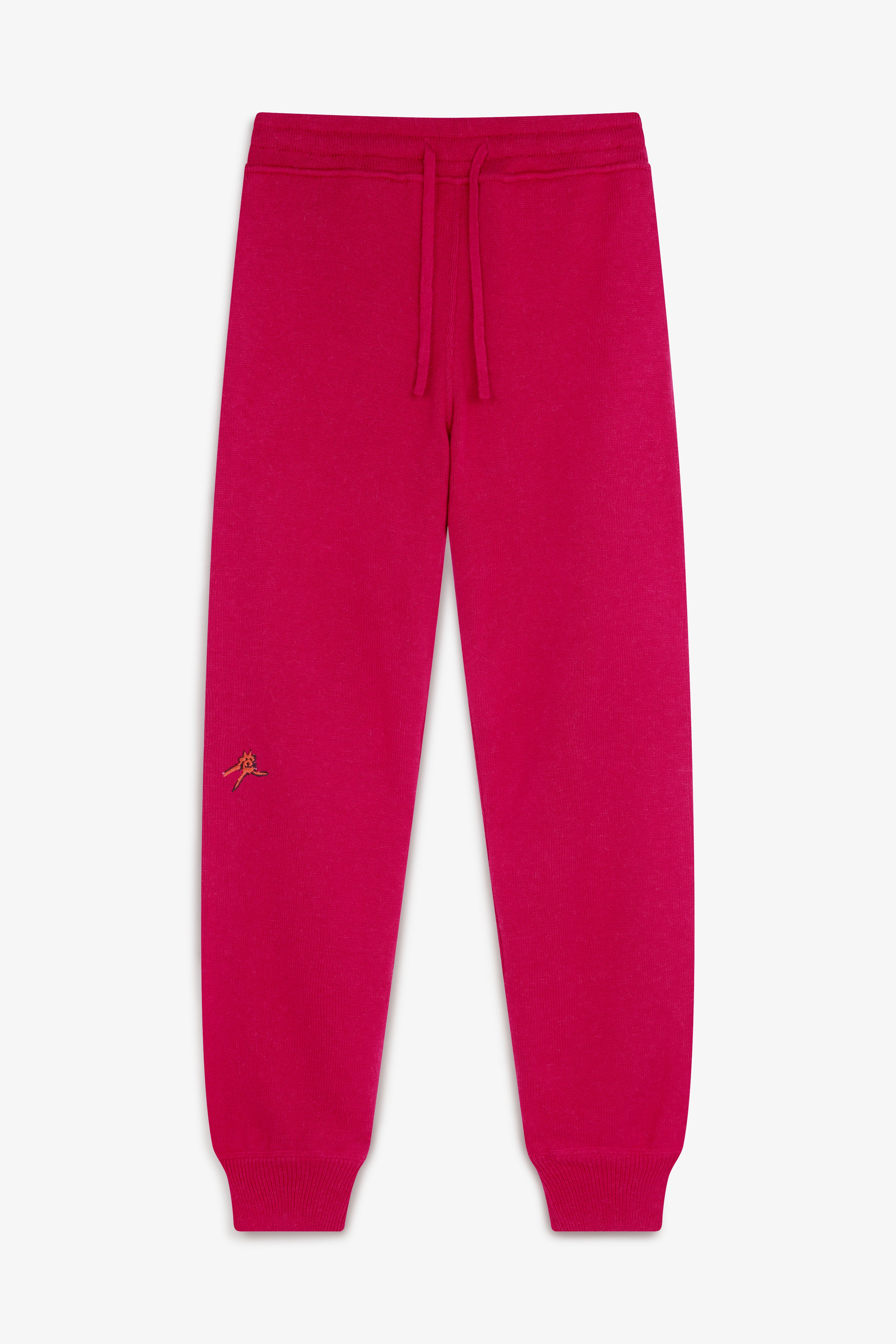 Knitted Gato Trousers - Burgundy