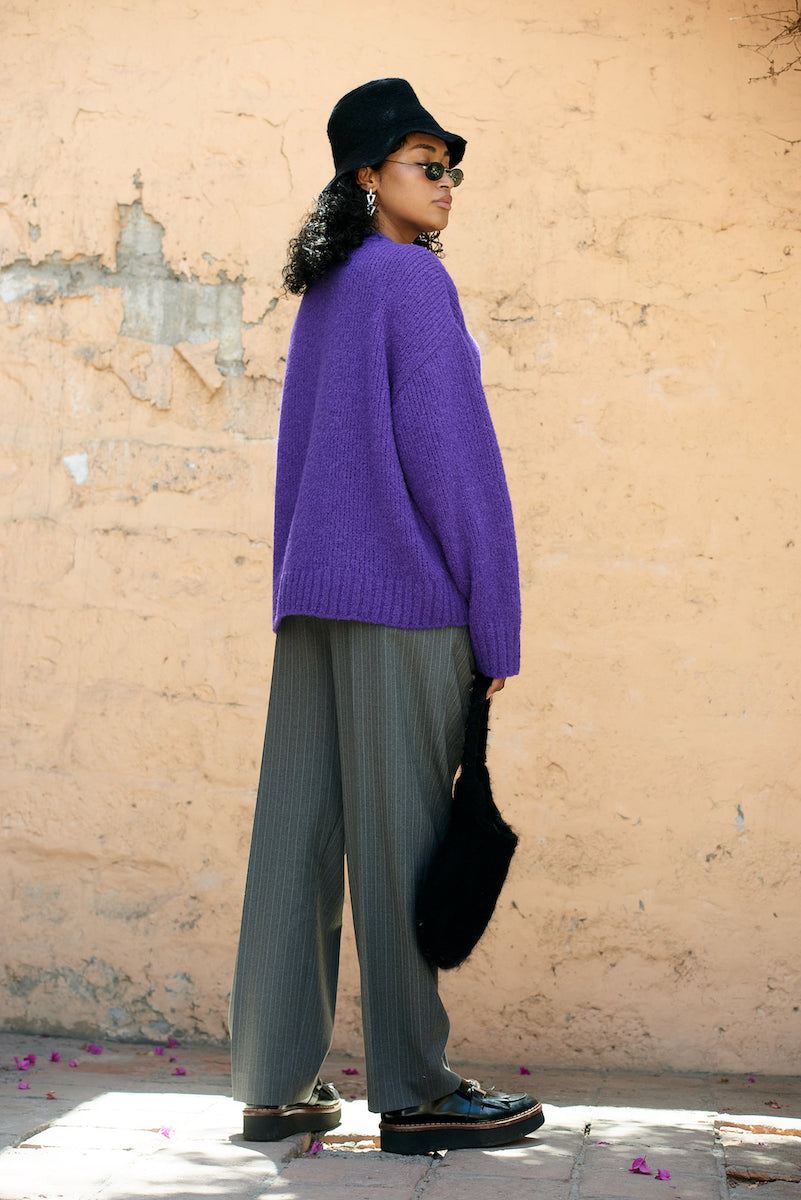 LA G Cardigan - Purple