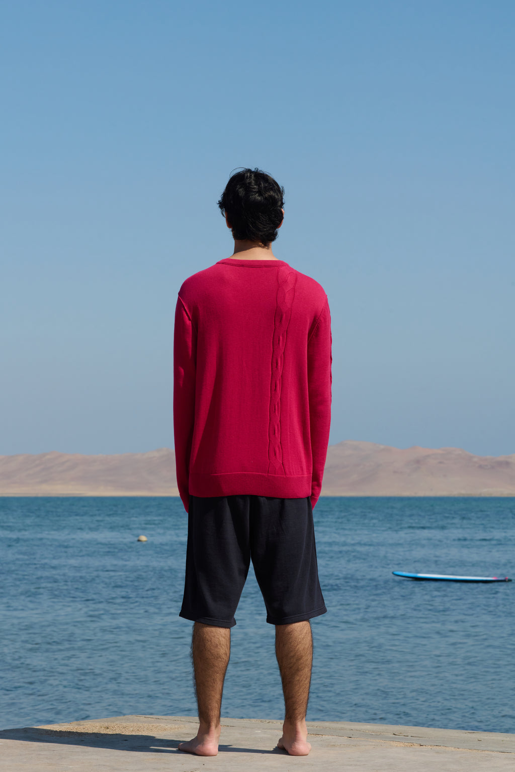 Cable Crewneck - Frambuesa Pink