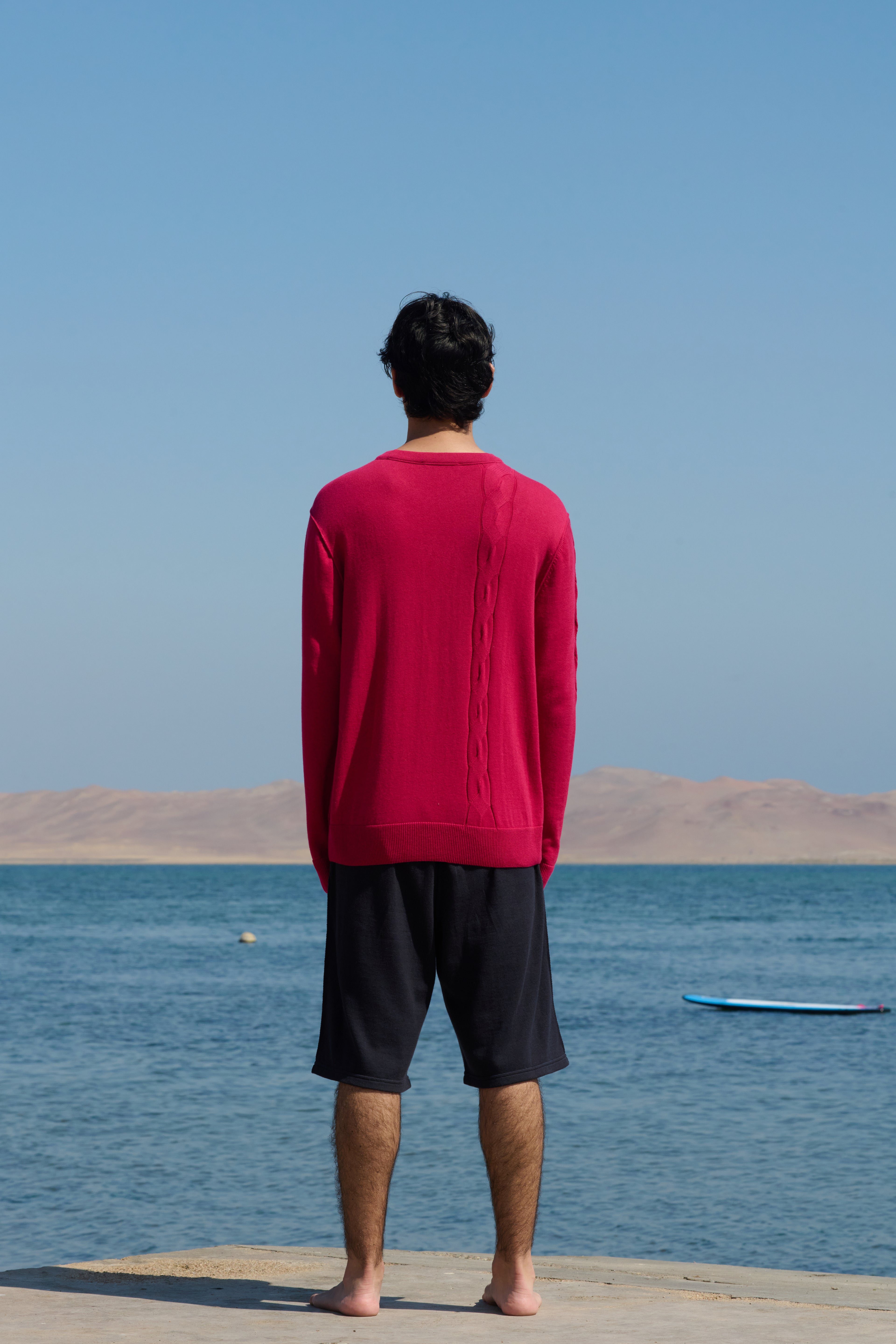 Cable Crewneck - Frambuesa Pink