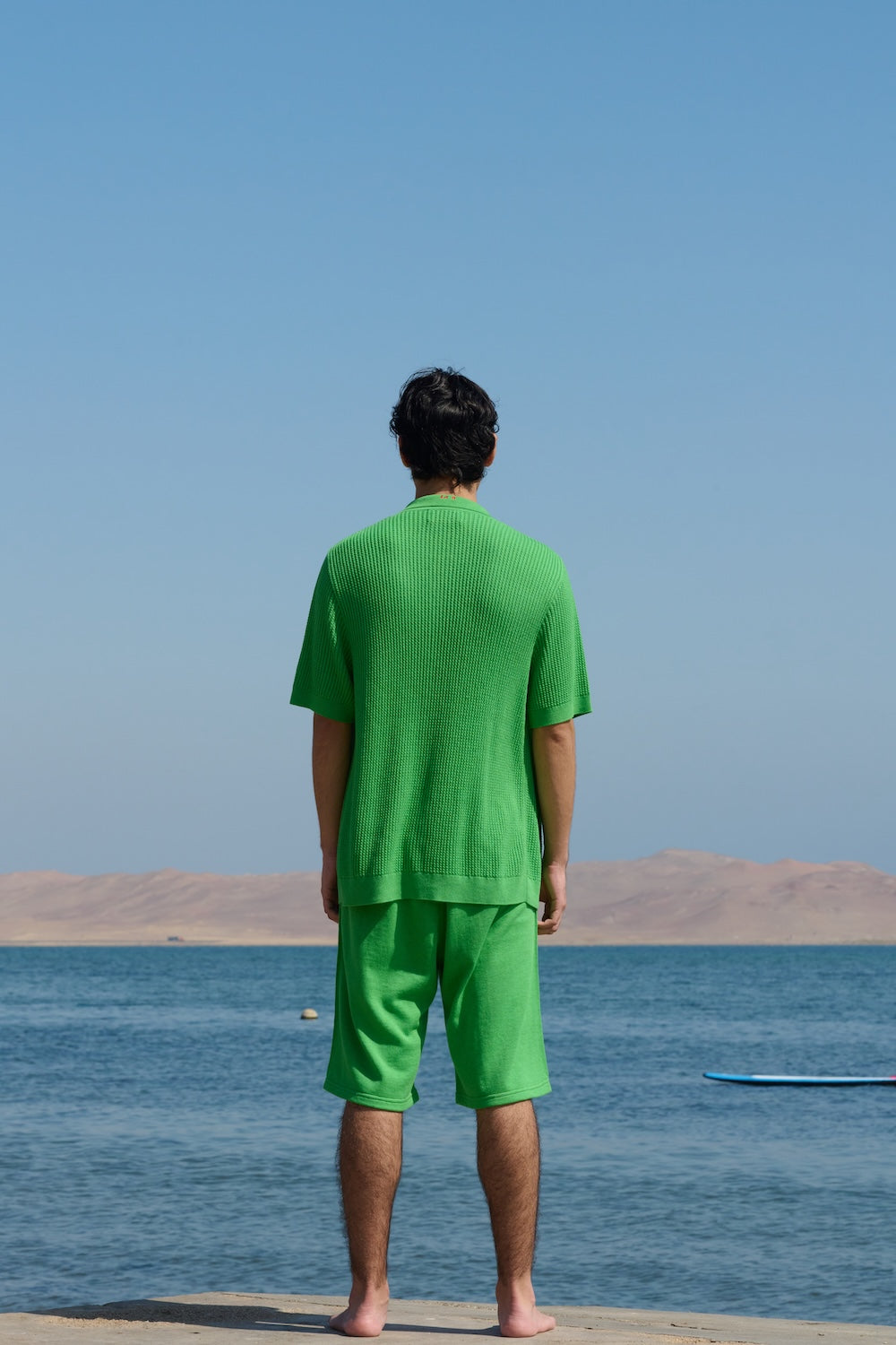 Cables Polo Shirt - Green
