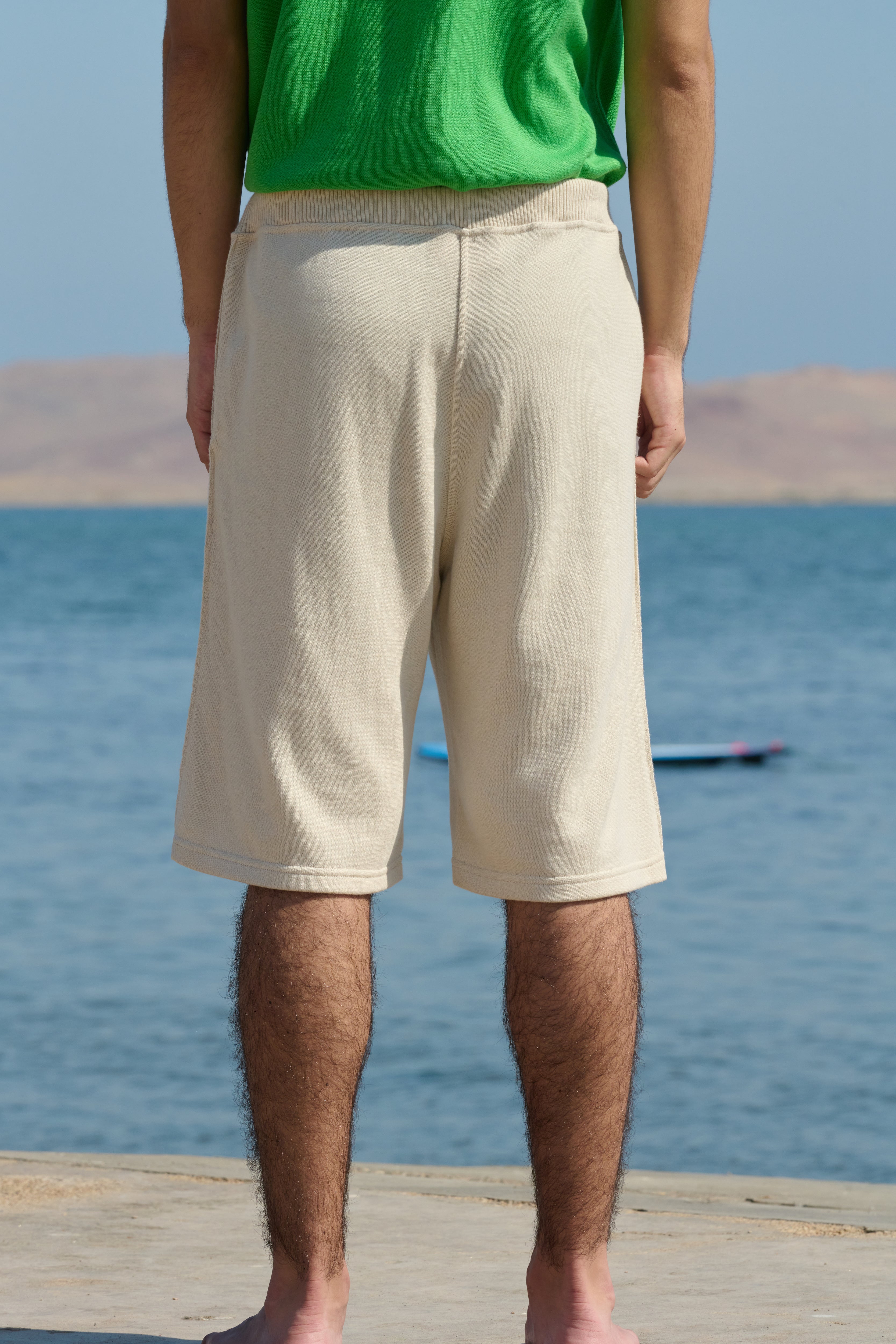 LA G Shorts - Cream