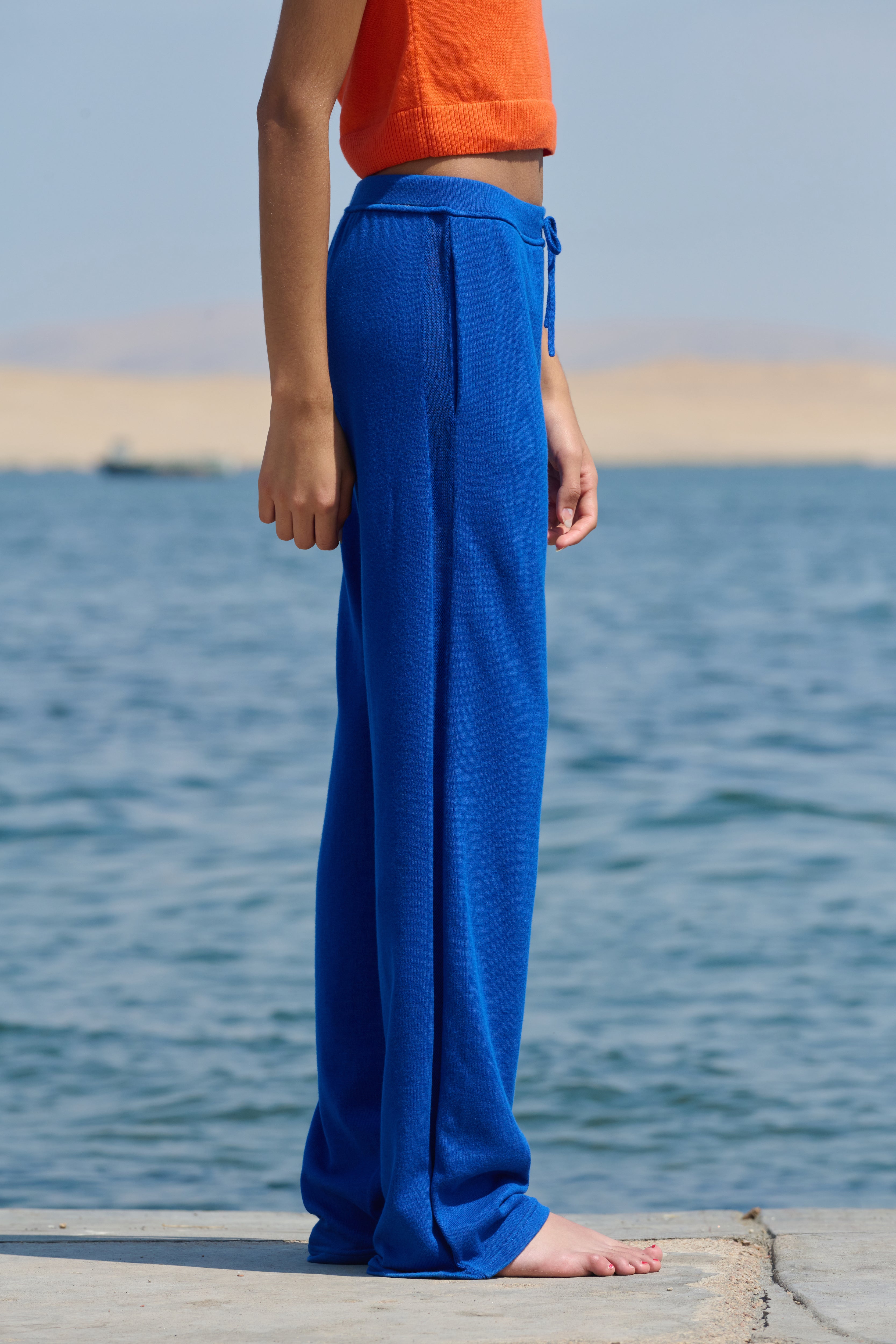 Mesh Trousers - Blue