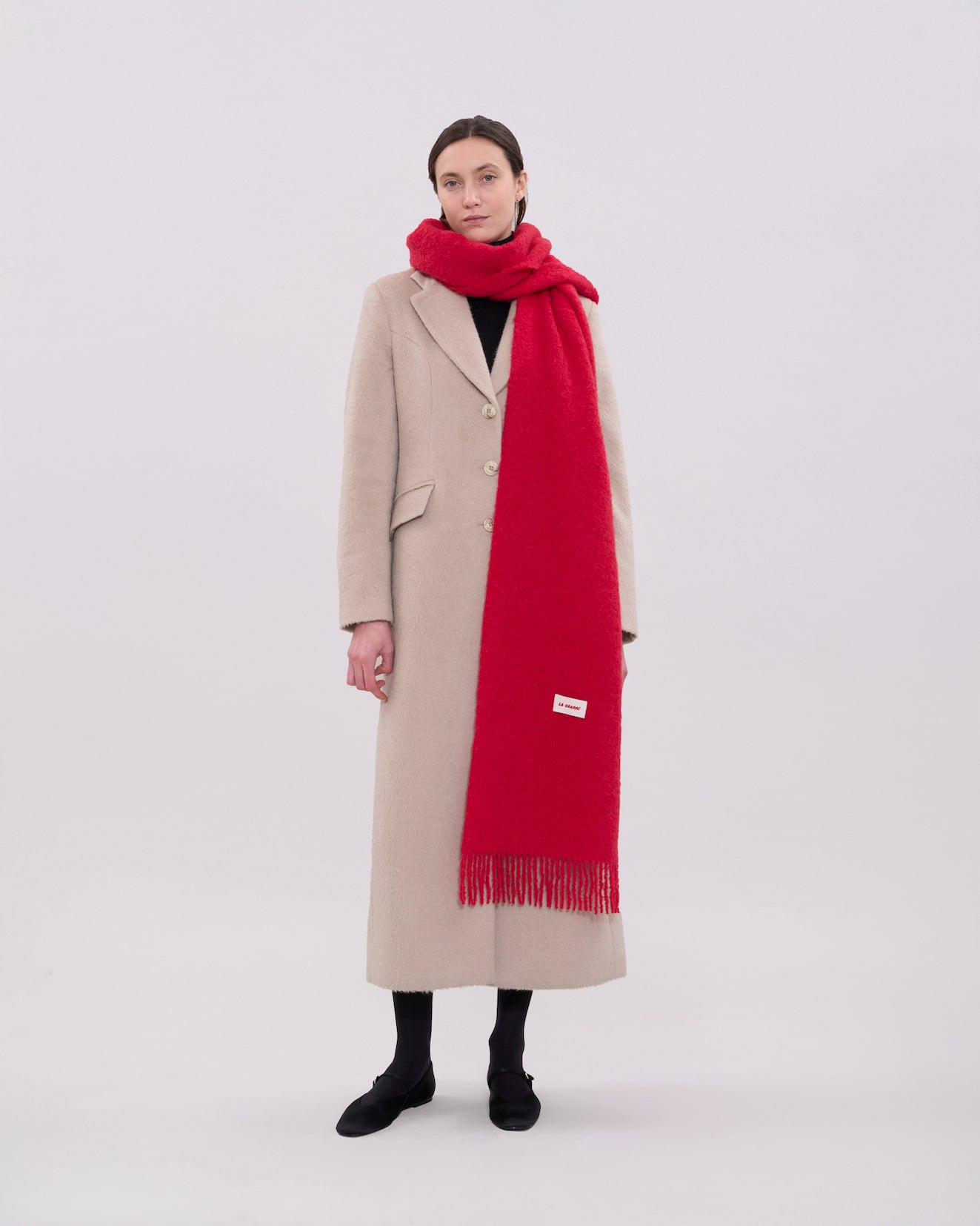 Oversized Scarf - Red