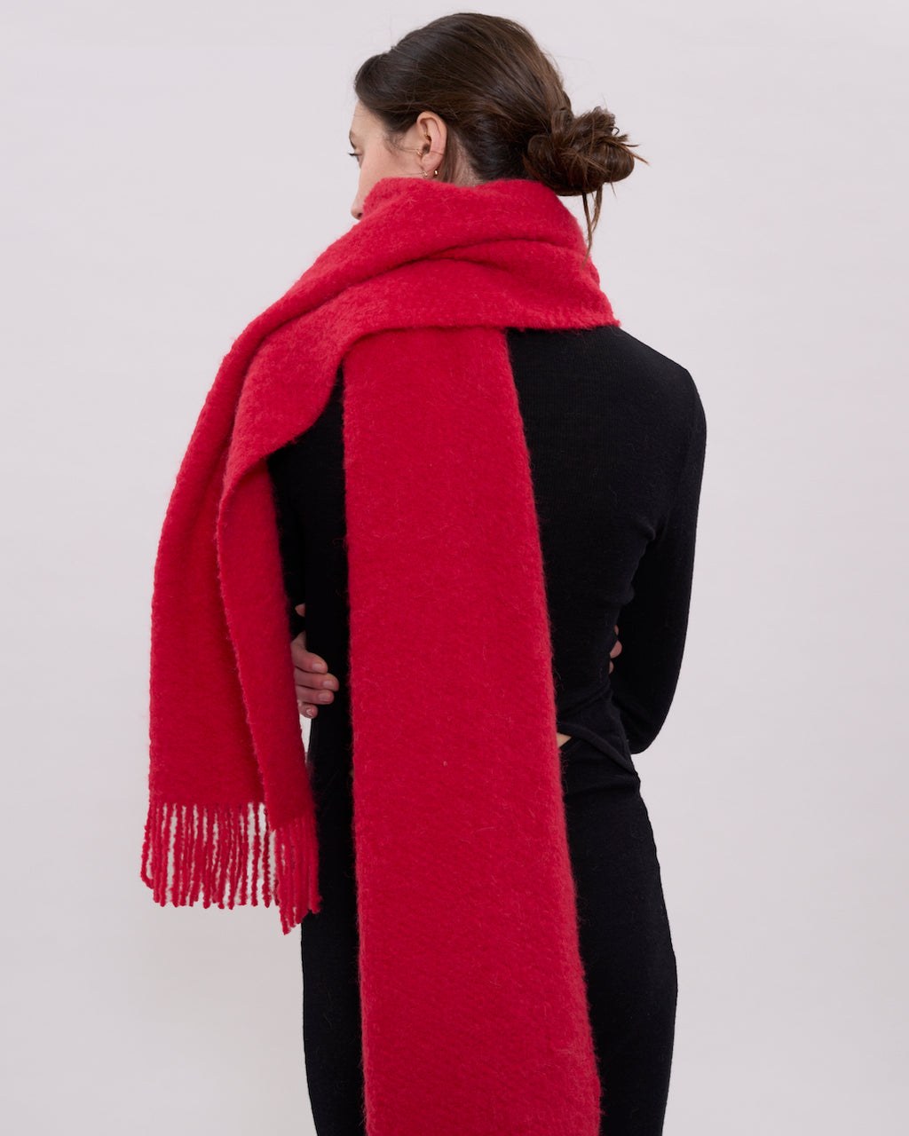 Oversized Scarf - Red