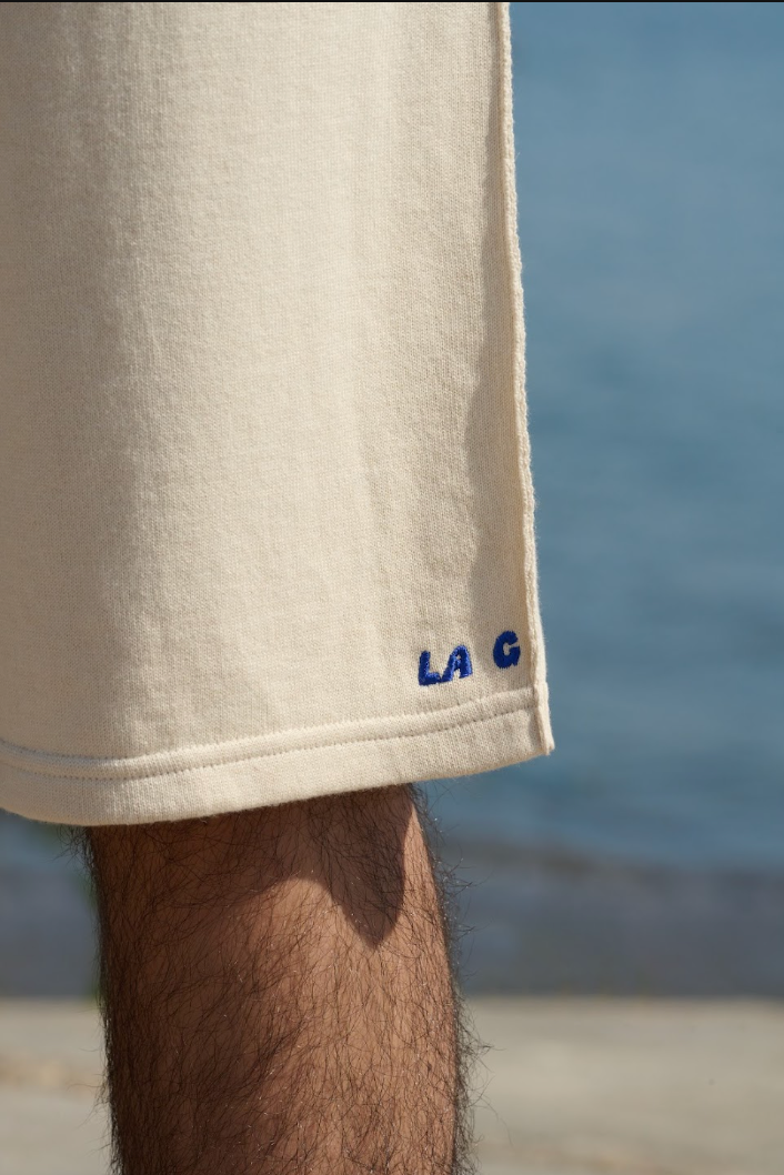 LA G Shorts - Cream