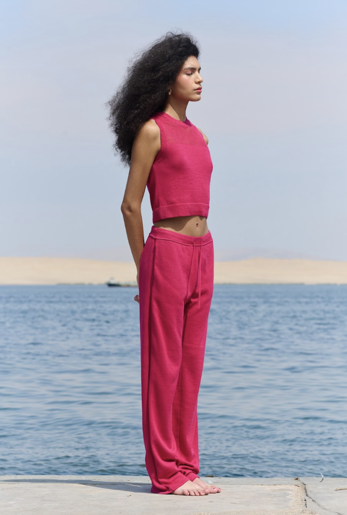 Mesh Trousers - Frambuesa pink