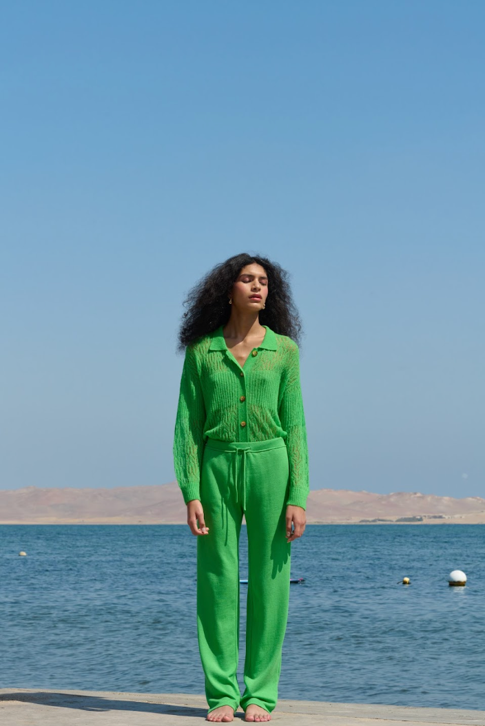 Mesh Trousers - Green