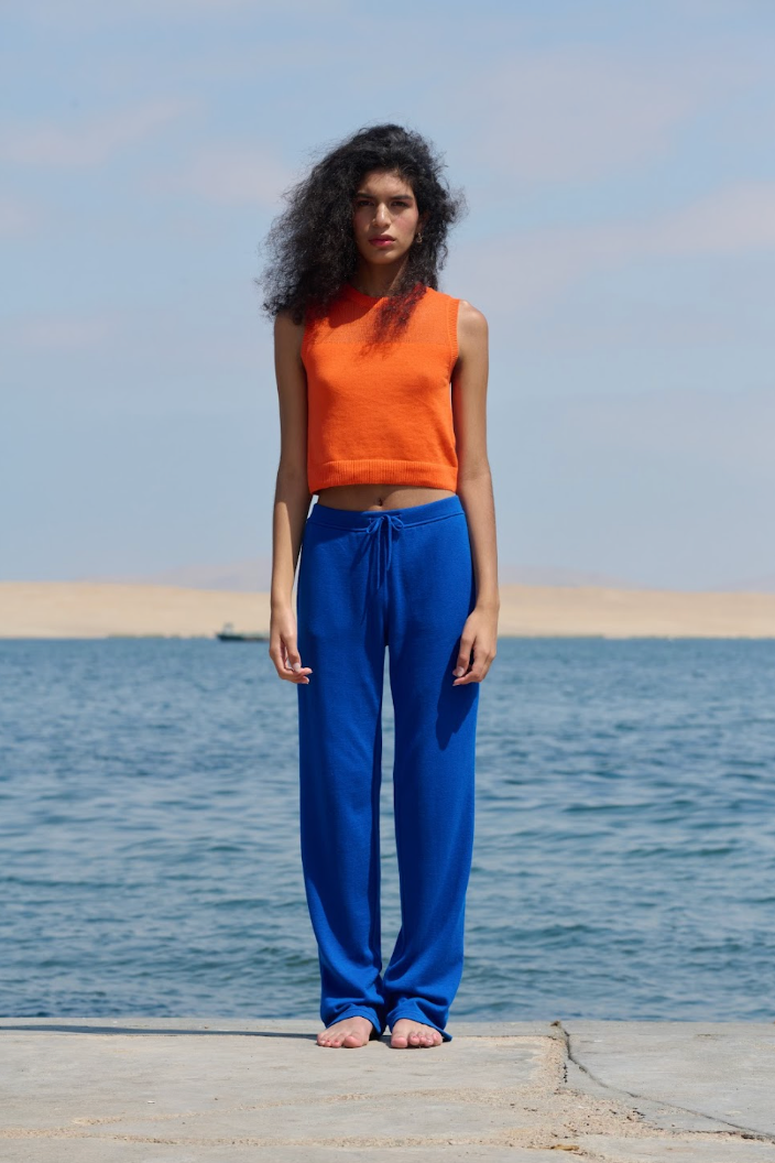 Mesh Trousers - Blue