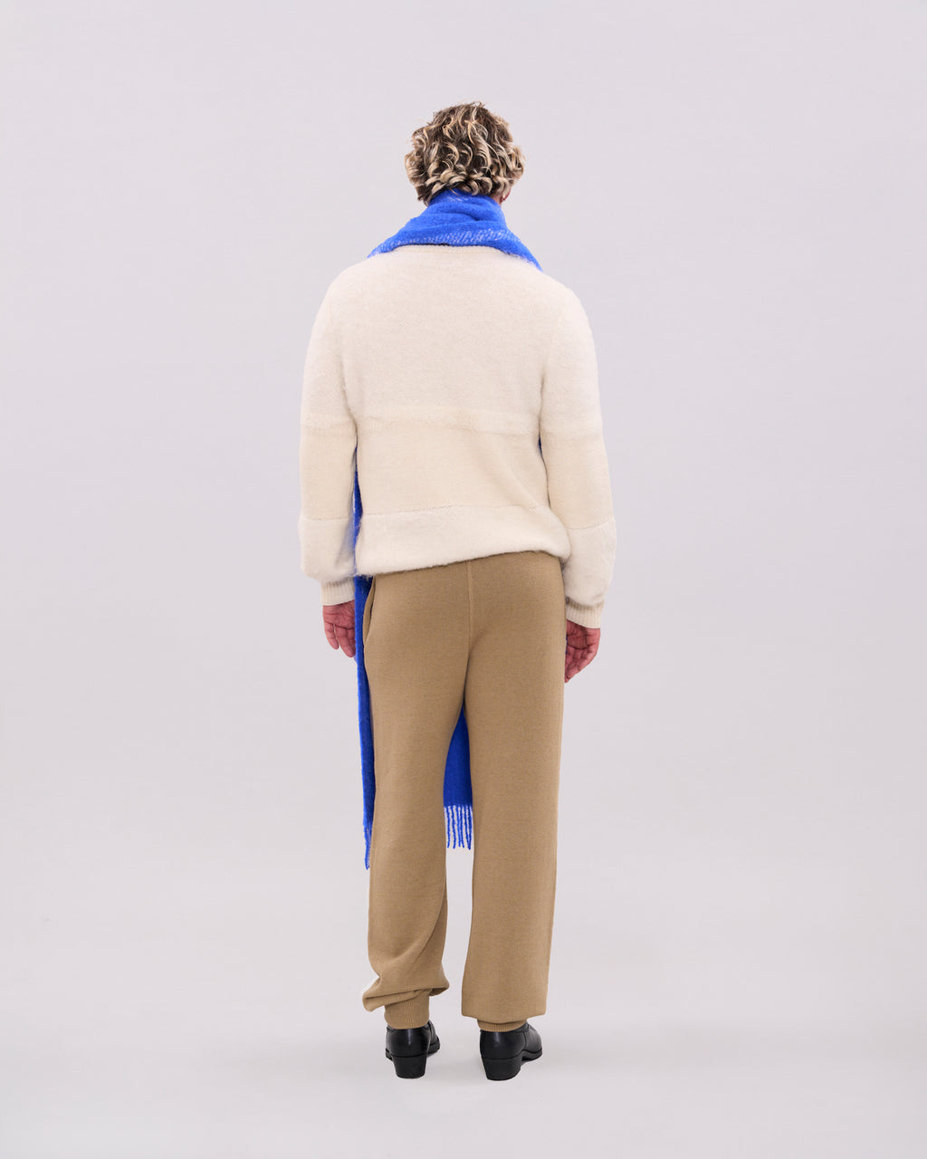 Two Tone Crewneck - Cream