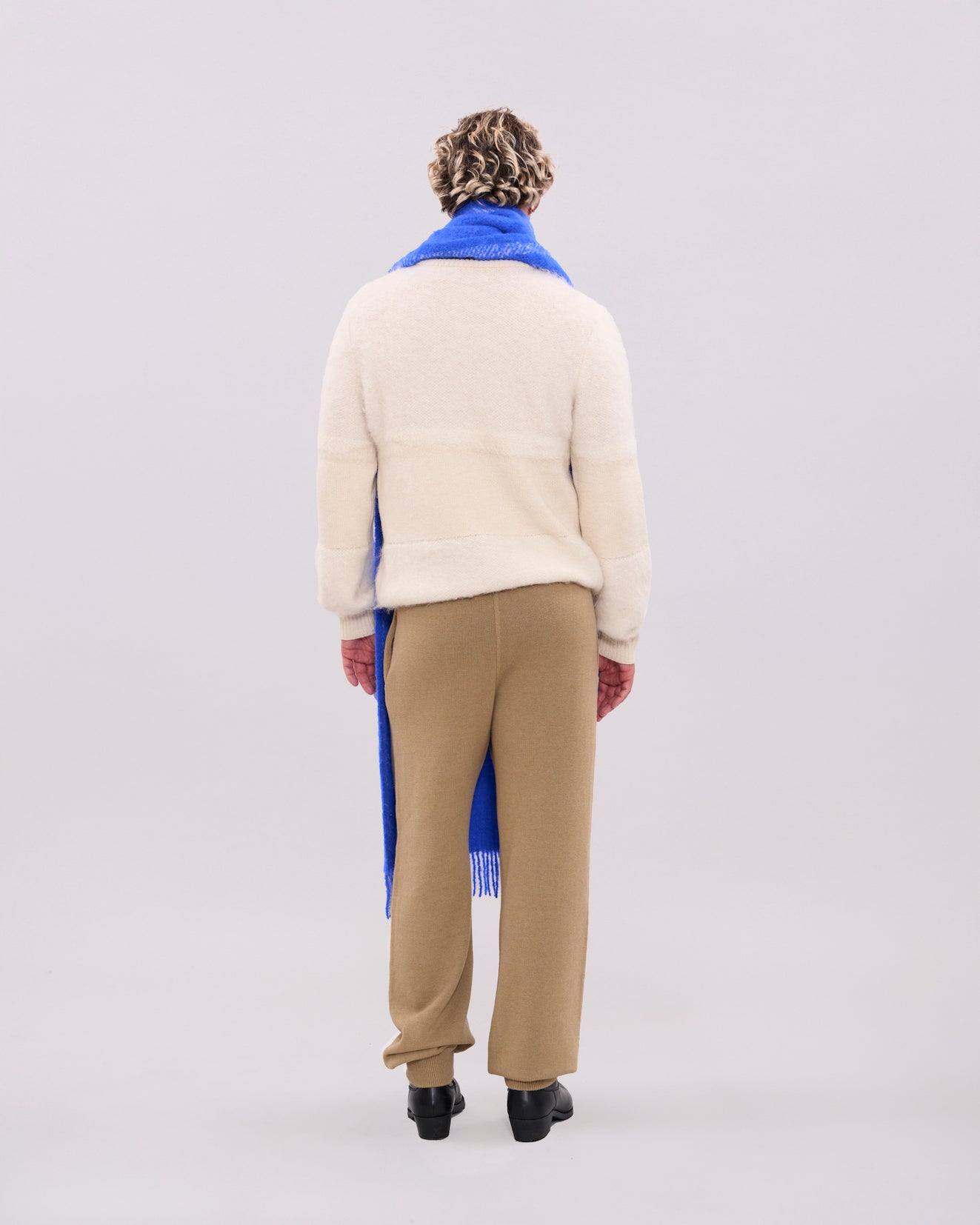 Two Tone Crewneck - Cream