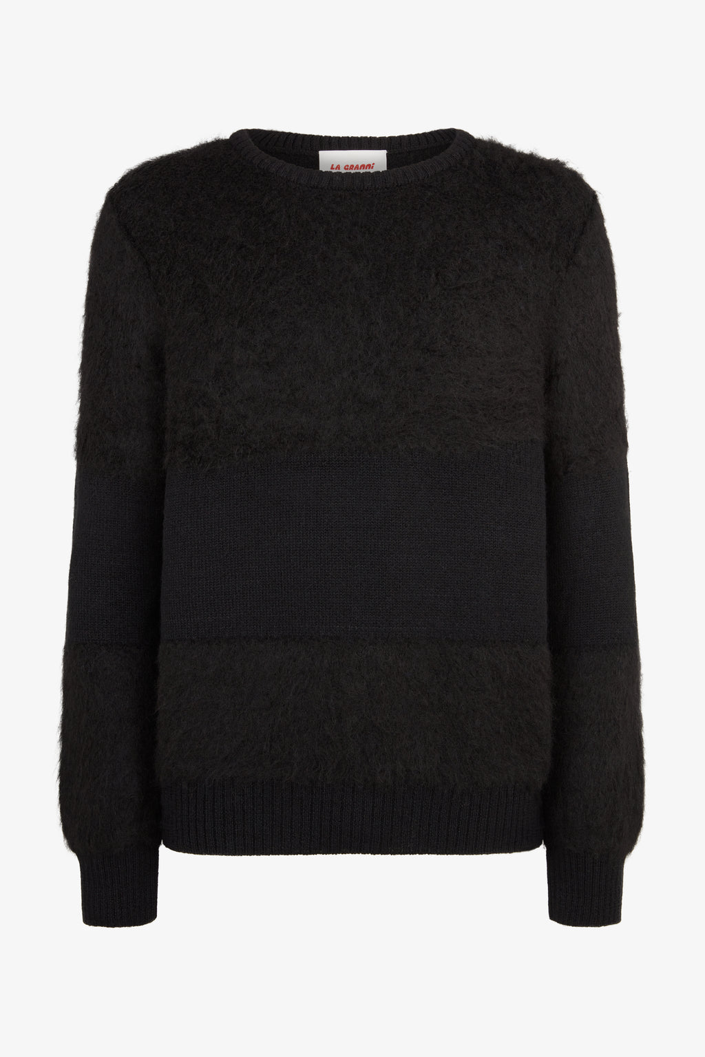 Two Tone Crewneck - Black