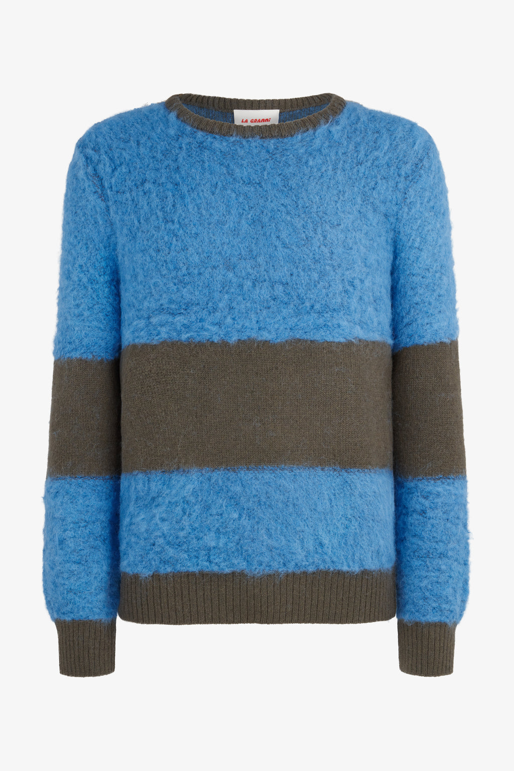 Two Tone Crewneck - Blue & Grey