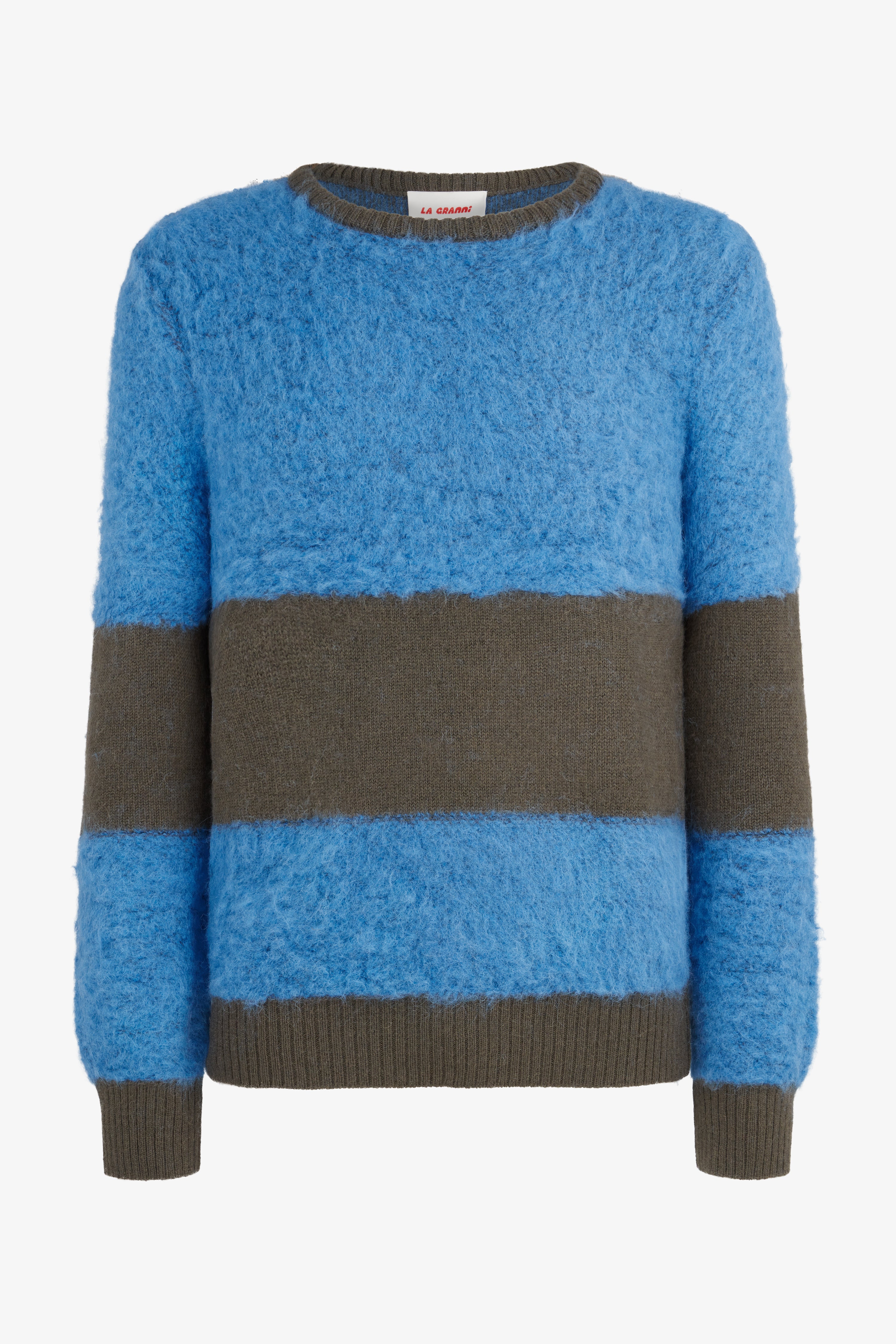 Two Tone Crewneck - Blue & Grey