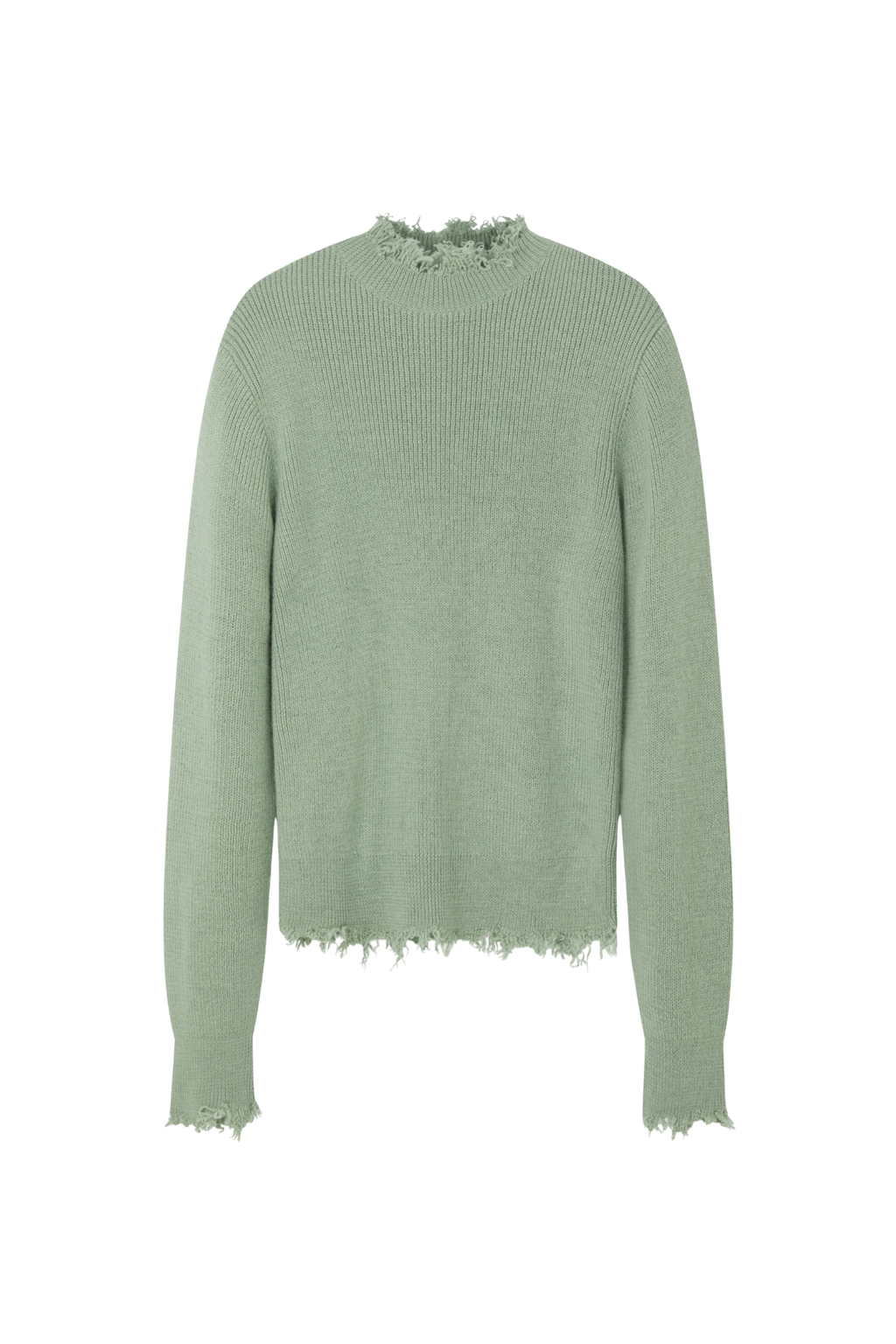 La Granni x Gabriele Alpaca Torn Jumper - Green