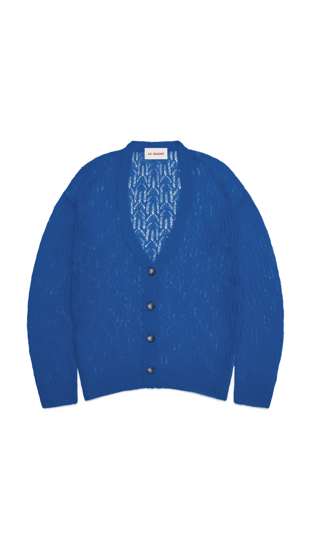 Arañita V Neck Cardigan - Blue