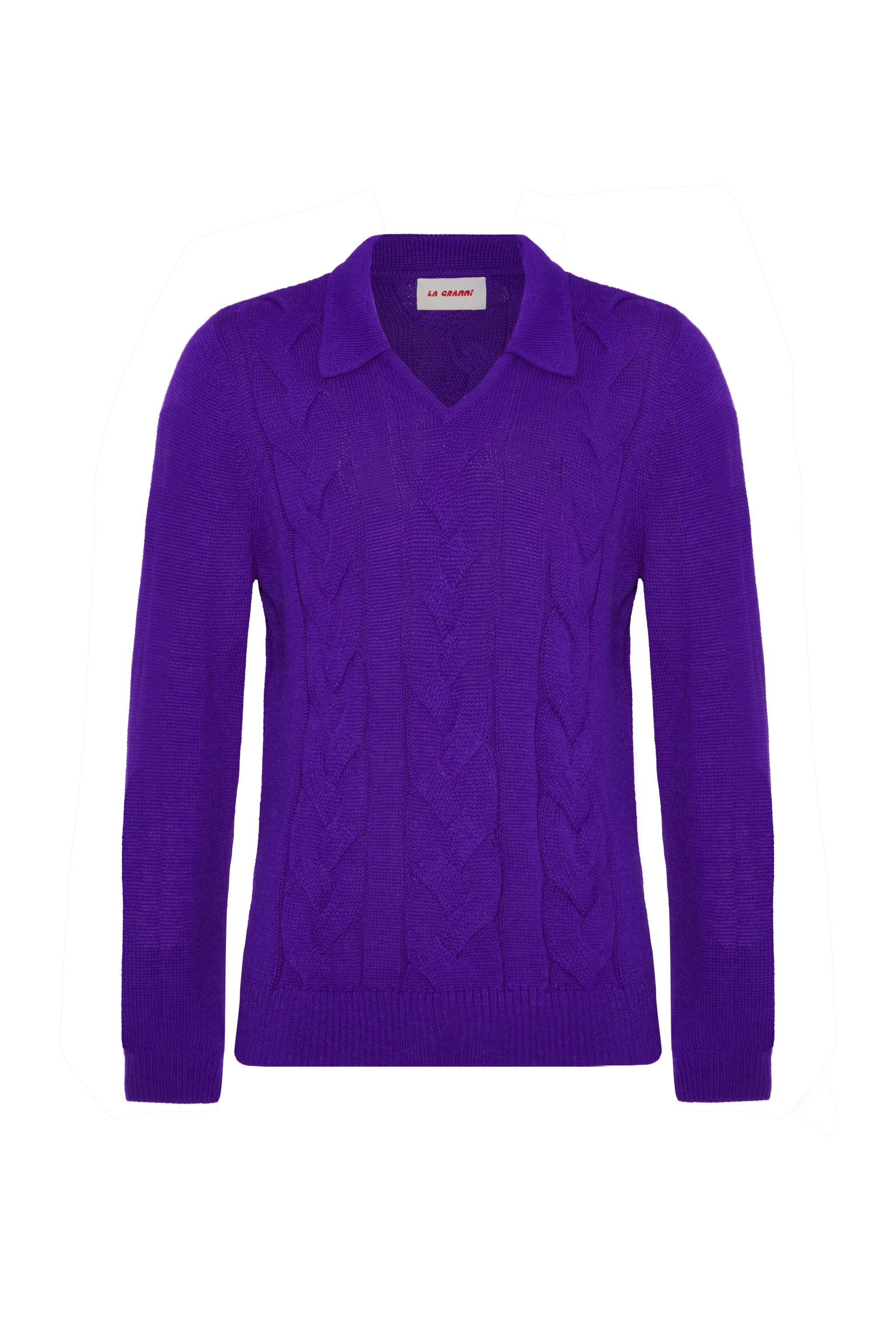 Cable Cable Cable Jumper - Purple