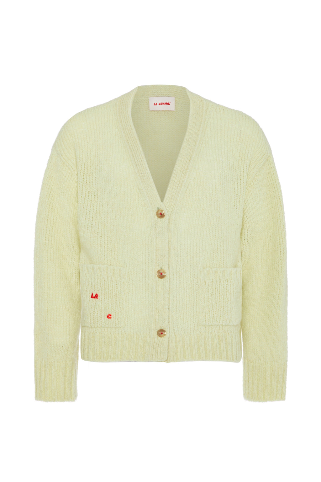 LA G Cardigan - Pistachio